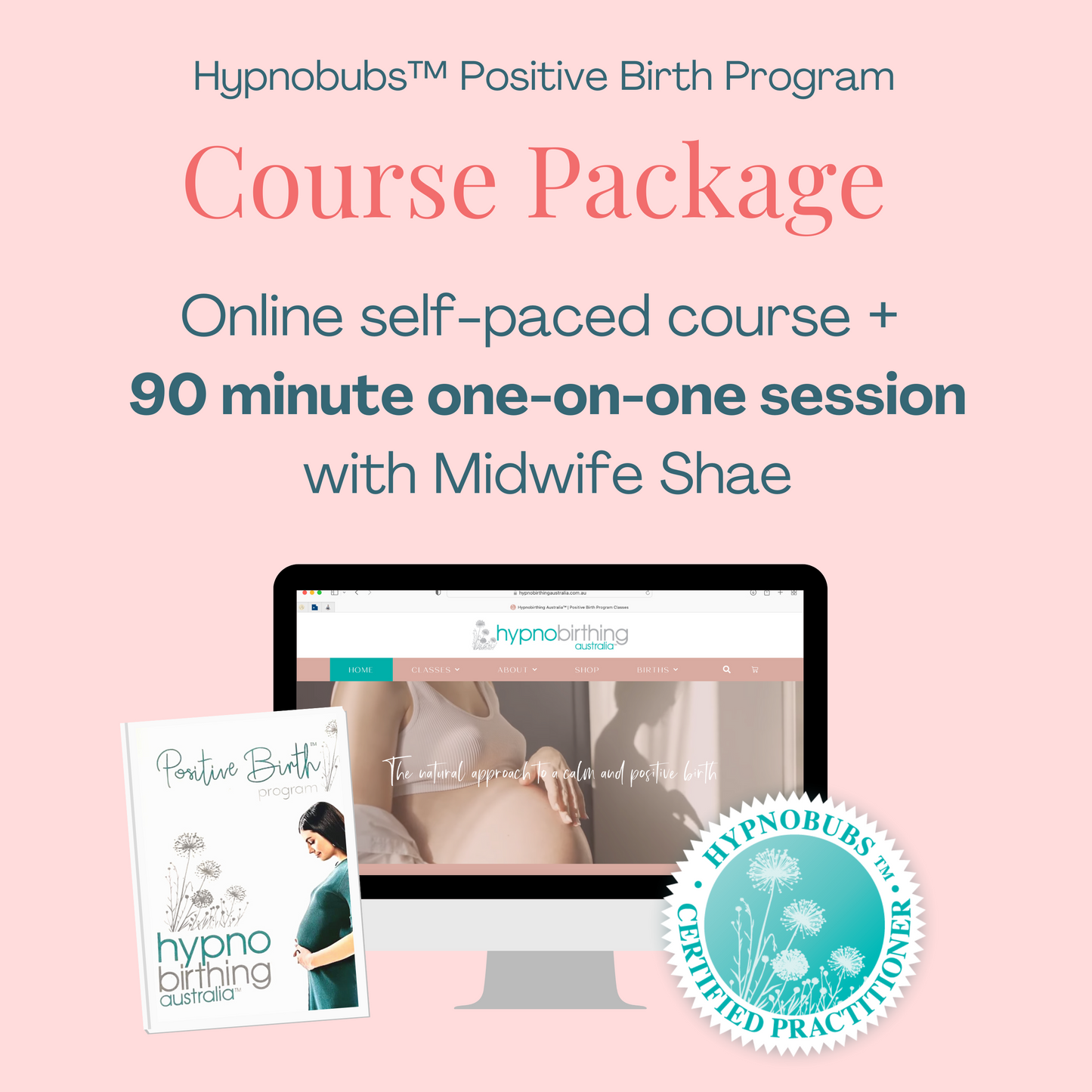 Hypnobubs course package with midwife Shae at Modern Birthing Co. Hypnobirthing Australia Practitioner located in Stawell Victoria